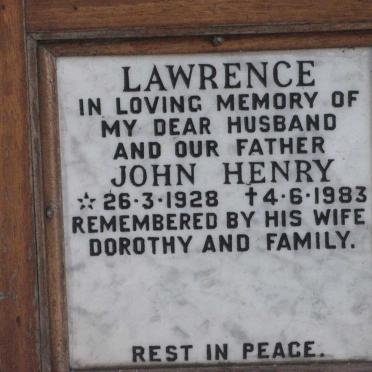 LAWRENCE John Henry 1928-1983