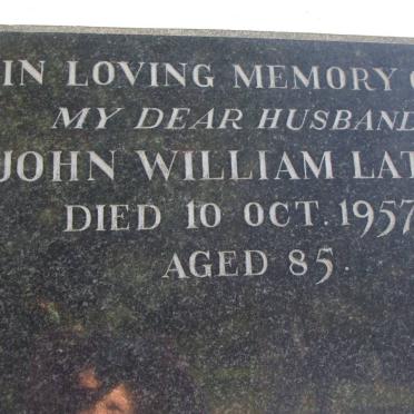 LATTA John William -1957