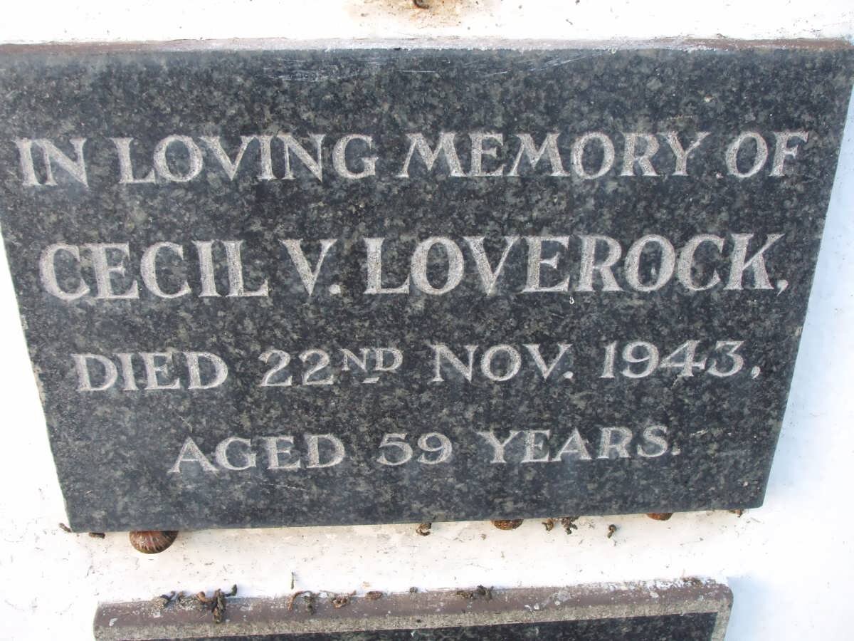 LOVEROCK Cecil V. -1943
