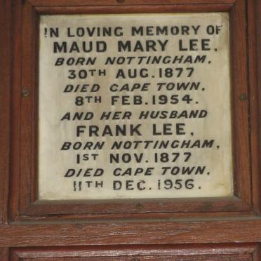 LEE Frank 1877-1956 &amp; Maud Mary 1877-1954