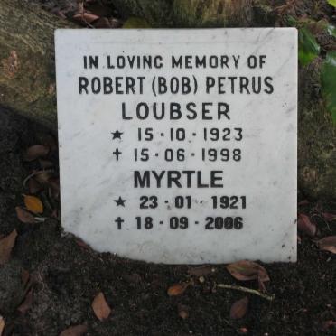 LOUBSER Robert Petrus 1923-1998 &amp; Myrtle 1921-2006