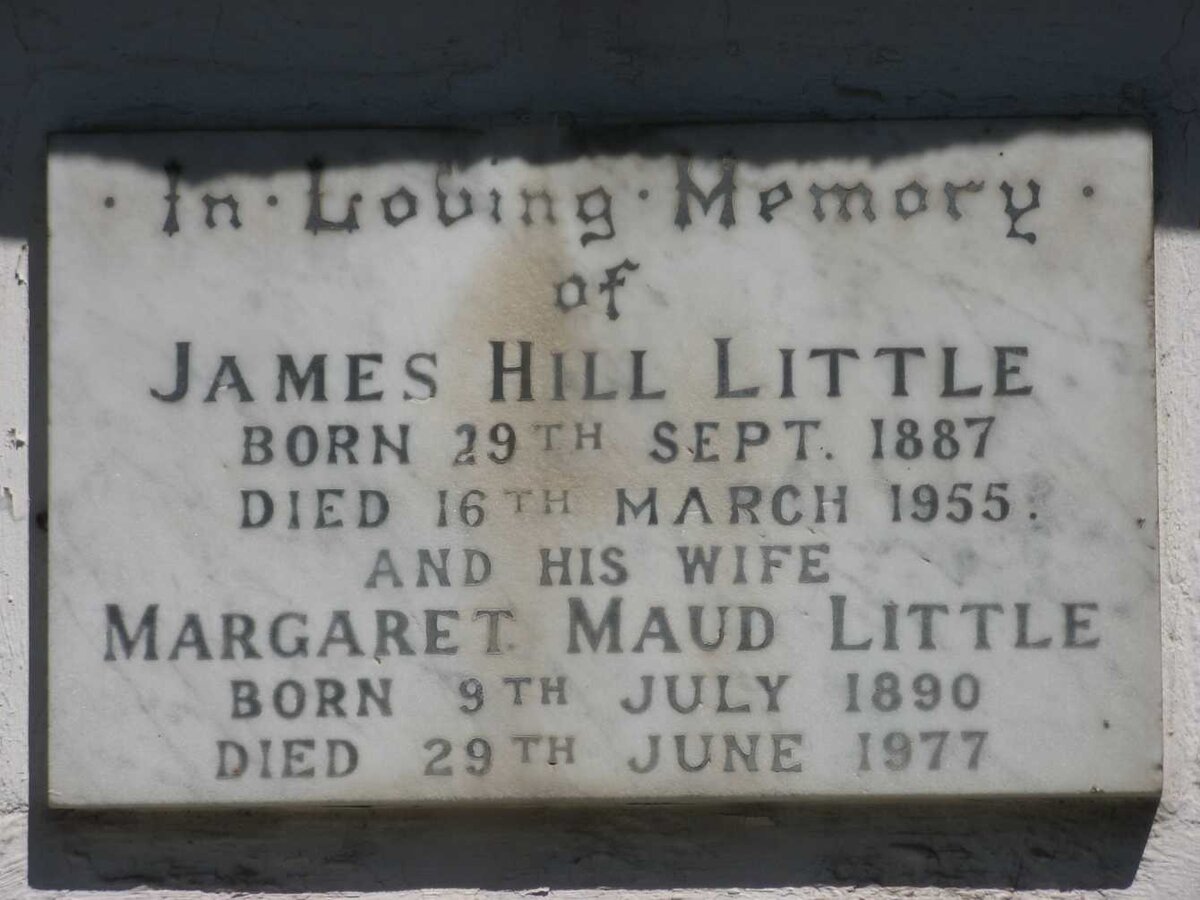 LITTLE James Hill 1887-1955 &amp; Margaret Maud 1890-1977