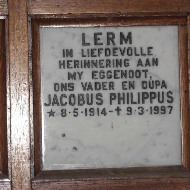 LERM Jacobus Philippus 1914-1997