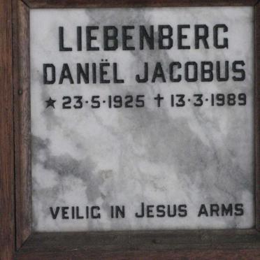 LIEBENBERG Daniel Jacobus 1925-1989