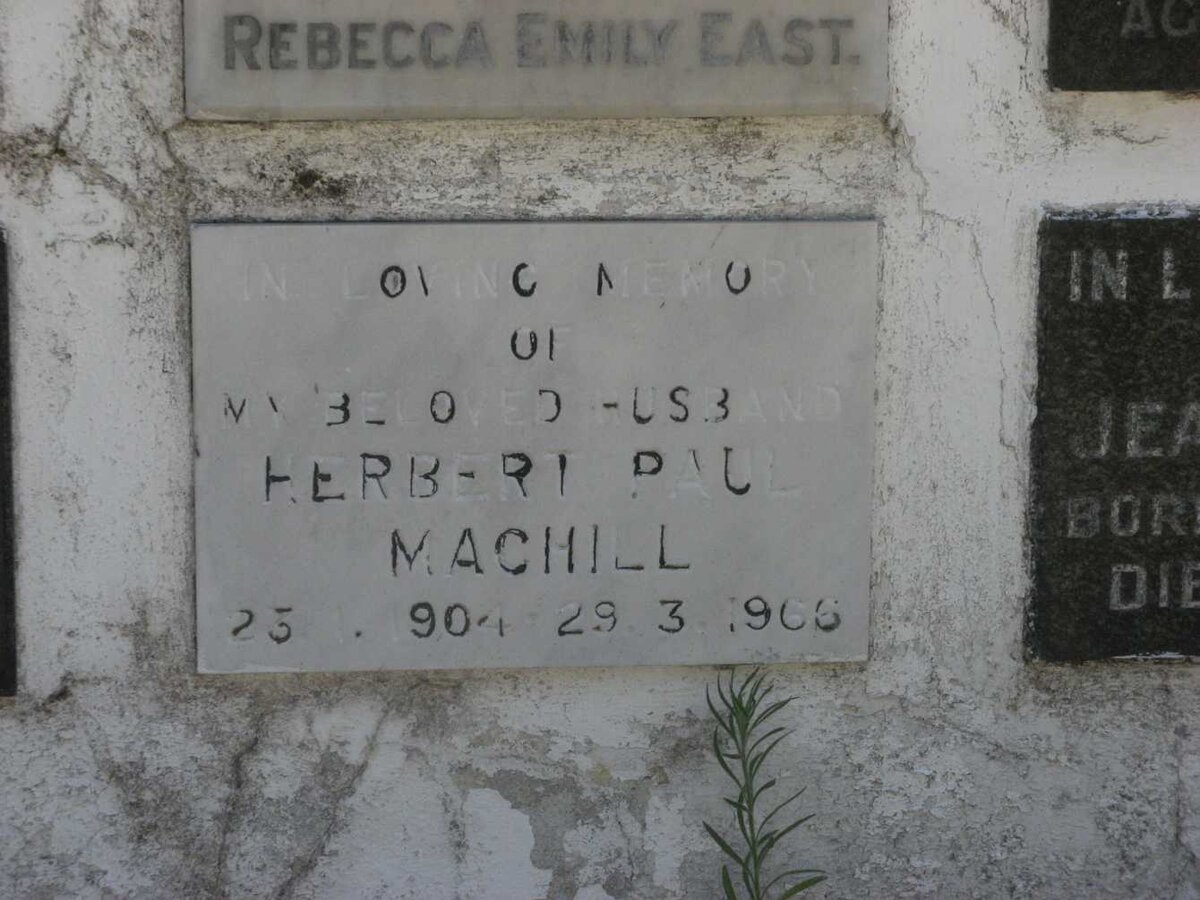 MACHILL Herbert Paul 1904-1966