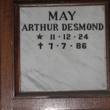 MAY Arthur Desmond 1924-1986