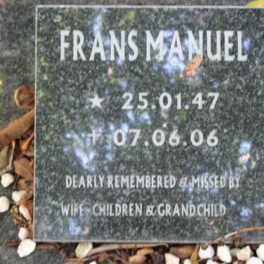 MANUEL Frans 1947-2006