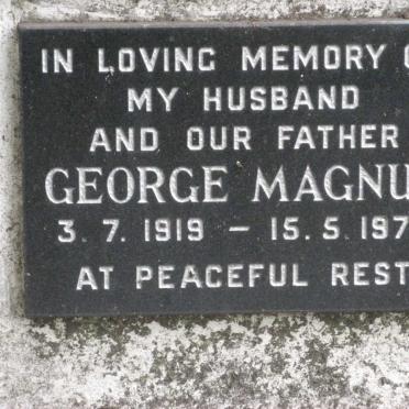 MAGNUS George 1919-1978