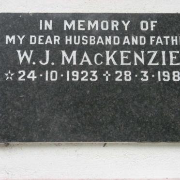 MACKENZIE W.J. 1923-1989
