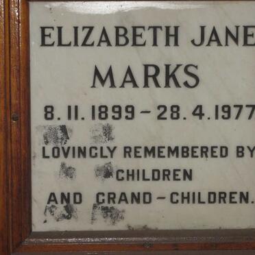MARKS Elizabeth Jane 1899-1977