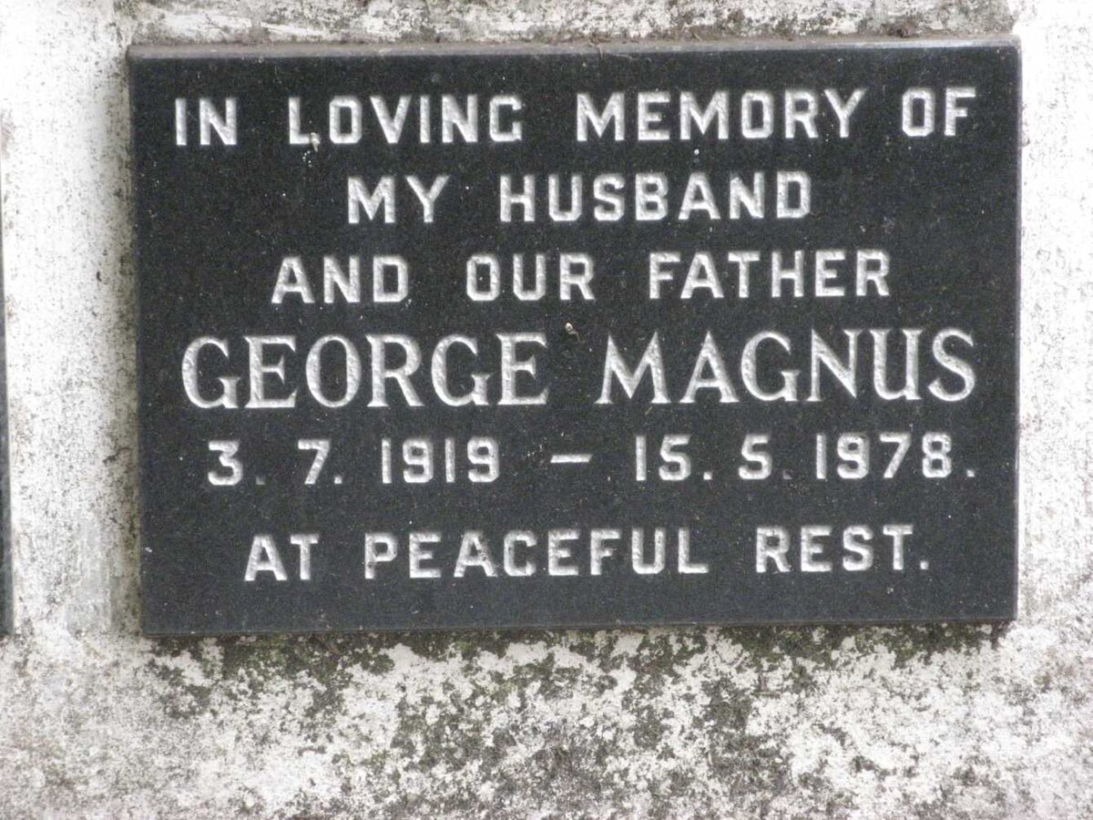 MAGNUS George 1919-1978