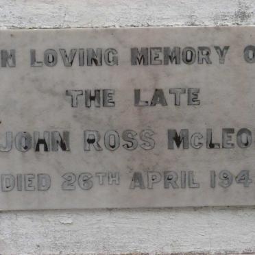 McLEOD John Ross -1949