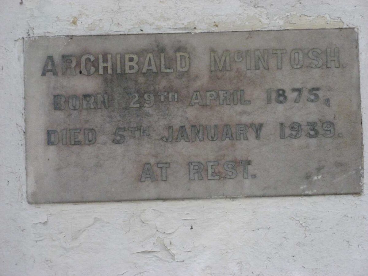 McINTOSH Archibald 1875-1939