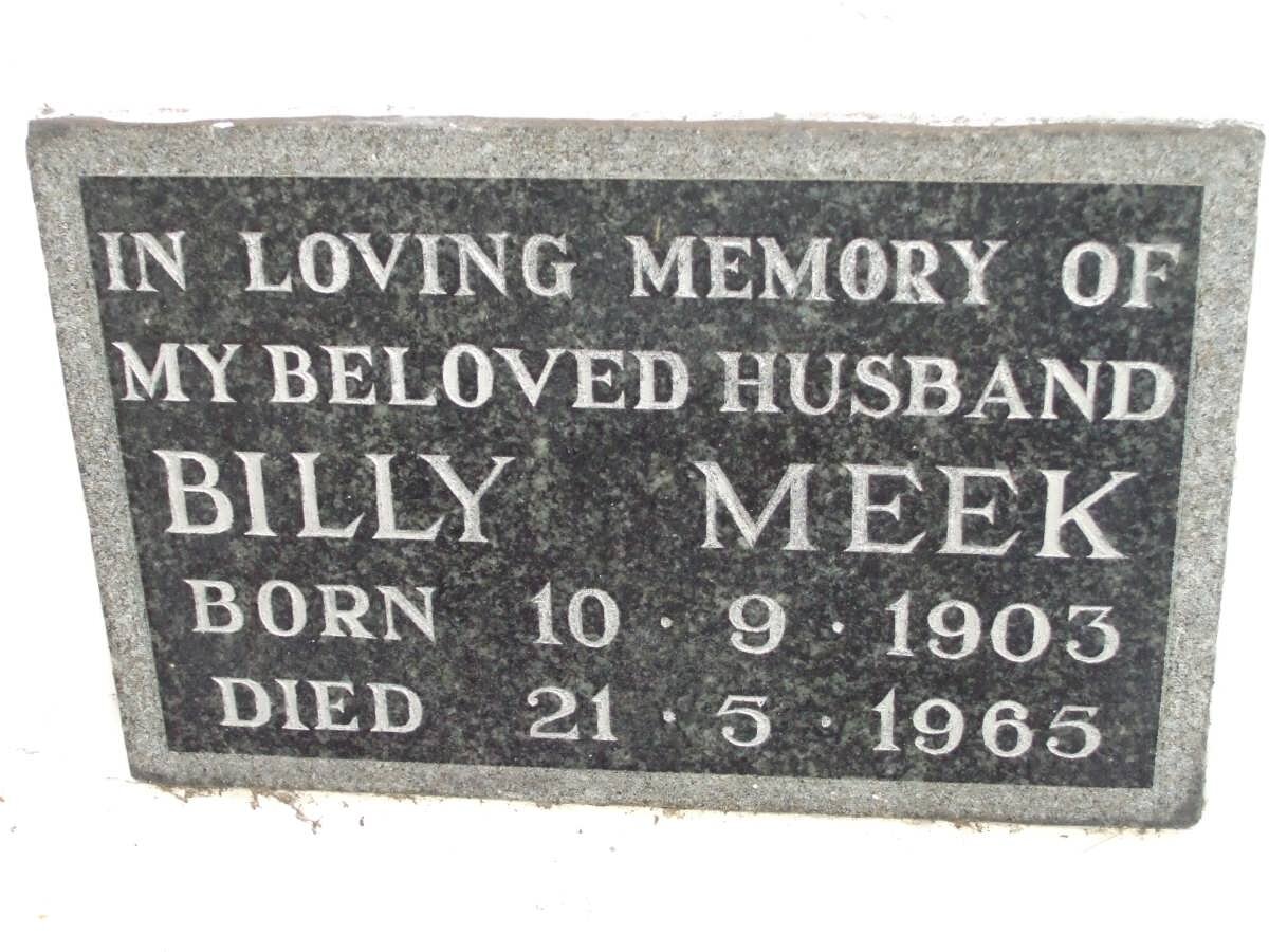 MEEK Billy 1903-1965