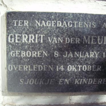 MEULEN Gerrit, van der 1896-1968