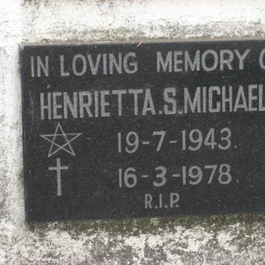 MICHAELS Henrietta S. 1943-1978