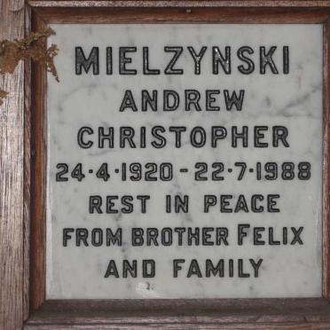 MIELZYNSKI Andrew Christopher 1920-1988
