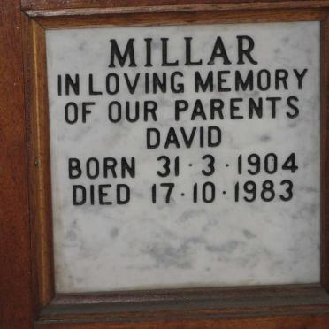MILLAR David 1904-1983