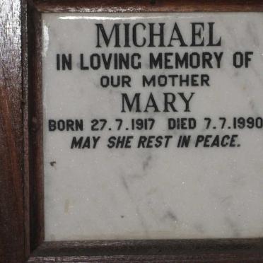 MICHAEL Mary 1917-1990
