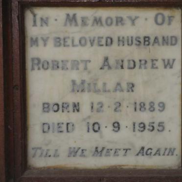 MILLAR Robert Andrew 1889-1955
