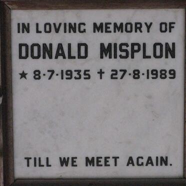 MISPLON Donald 1935-1989