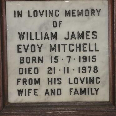 MITCHELL William James Evoy 1915-1978