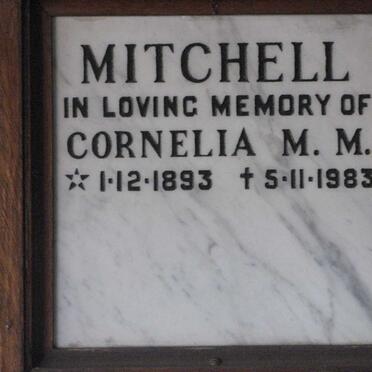 MITCHELL Cornelia M.M. 1893-1983