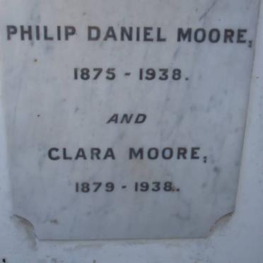 MOORE Philip Daniel 1875-1938 &amp; Clara 1879-1938