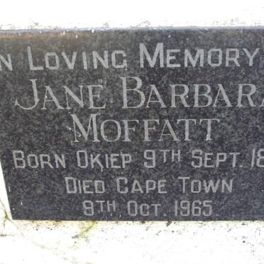 MOFFATT Jane Barbara 1871-1965