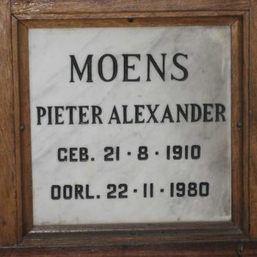 MOENS Pieter Alexander 1910-1980