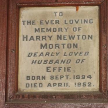 MORTON Harry Newton 1894-1952