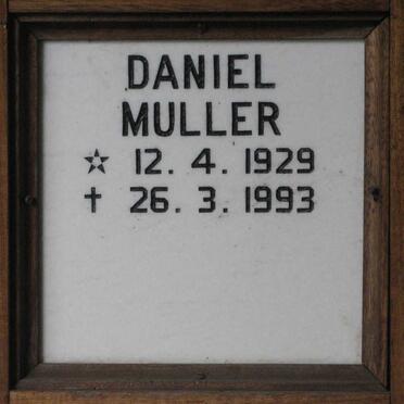 MULLER Daniel 1929-1993