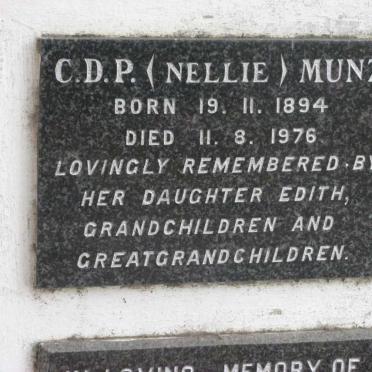 MUNZ C.D.P. 1894-1976