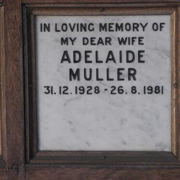 MULLER Adelaide 1928-1981