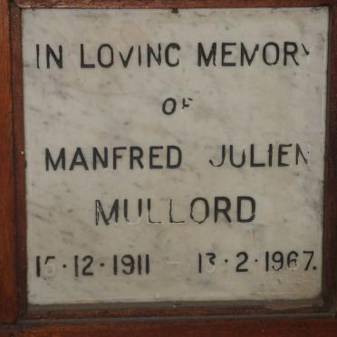 MULLORD Manfred Julien 1911-1967