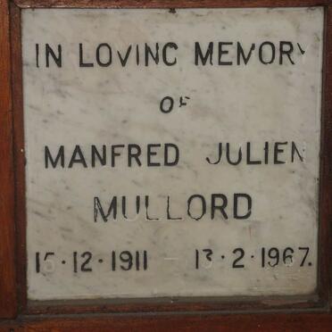 MULLORD Manfred Julien 1911-1967