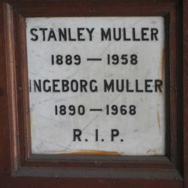 MULLER Stanley 1889-1958 &amp; Ingeborg 1890-1968