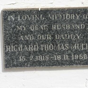 MULLER Richard Thomas 1915-1958