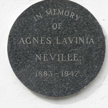 NEVILLE Agnes Lavinia 1883-1947
