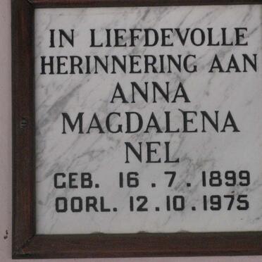 NEL Anna Magdalena 1899-1975