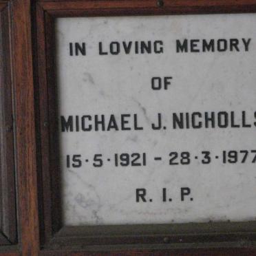 NICHOLLS Michael J. 1921-1977
