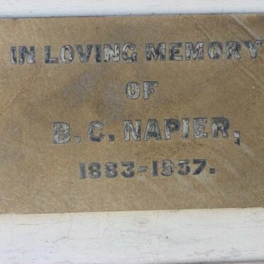 NAPIER B.C. 1883-1957