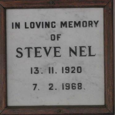 NEL Steve 1920-1968