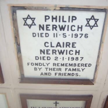 NERWICH Philip -1976 &amp; Claire -1987