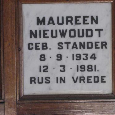 NIEUWOUDT Maureen nee STANDER 1934-1981