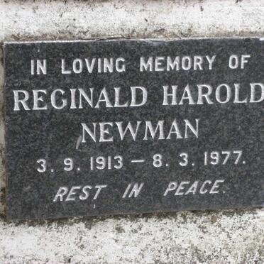 NEWMAN Reginald Harold 1913-1977