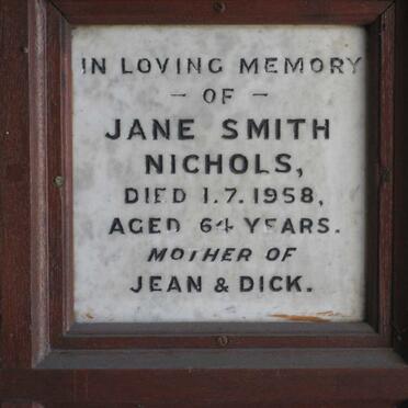 NICHOLS Jane SMITH -1958