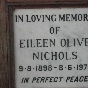 NICHOLS Eileen Olive 1898-1978