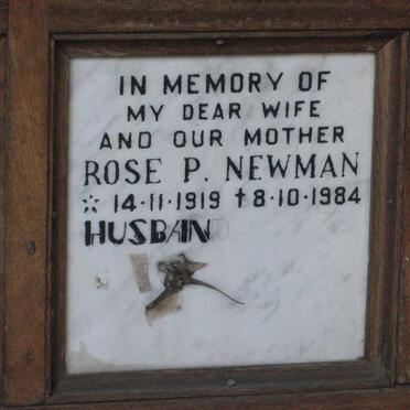 NEWMAN Rose P. 1919-1984