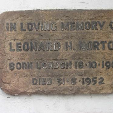 NORTON Leonard H. 1902-1952